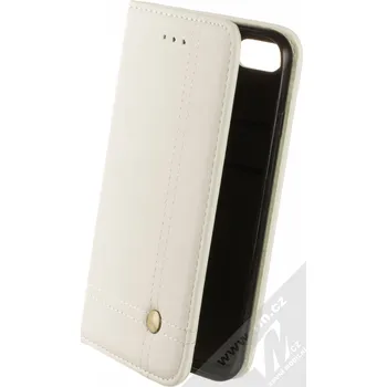 Pouzdro na mobilní telefon 1Mcz Prestige Book flipové pouzdro pro Apple iPhone 7, iPhone 8, iPhone SE (2020), iPhone SE (2022) bílá (white)