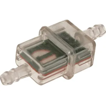 Filtr pro motocykl Palivový filtr hranatý, Q-TECH (pro vnitřní průměr hadice 5-6 mm)