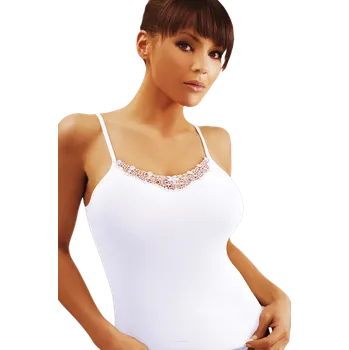 Dámské košilka na ramínka Emili Edna bílá M