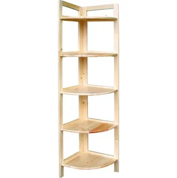 regál dřevěný rohový regál z masivního dřeva borovice Regál 10 jandr