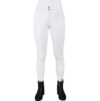 Jezdecké kalhoty QHP Rajtky Kae QHP, s gripem, dámské, bílé 42