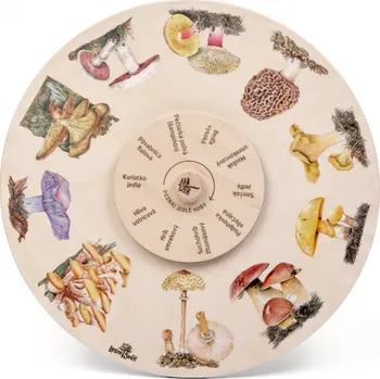 Pojezdové kolečko OTOČNÉ KOLO přiřaď houby jedlé