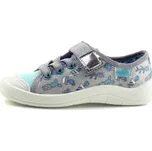 Befado plátěnky 251 168 mint/stříbrná, velikost 26