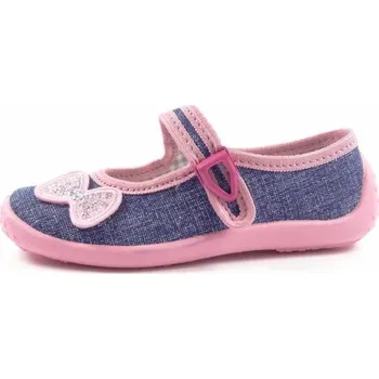 Dívčí obuv Přezůvky balerína NAZO 003BB růž, velikost 26