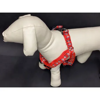 Postroj pro psa Palkar motýlek postroj pro psy 58 cm - 87 cm vel. 5 červená s indiánem (Palkar motýlek postroj pro psy 58 cm - 87 cm vel. 5 červená s indiánem)