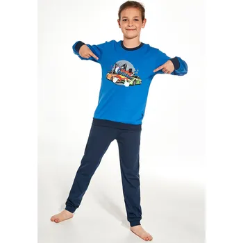 Chlapecké pyžamo Cornette pyžamo chlapecké 267/149 CRASH - modrá, 146-152 (Chlapecké pyžamo Cornette)