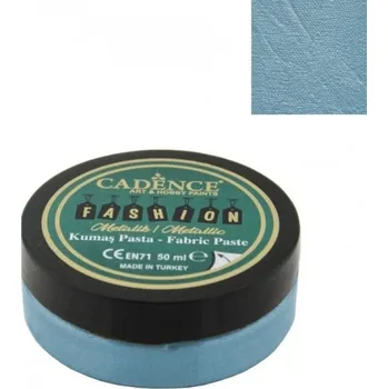 Speciální výtvarná barva 3D metalická textilní pasta Cadence 50 ml - aqua -