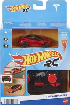 RC model auta Mattel Hot Wheels RC Tesla Roadster 1:64 červený