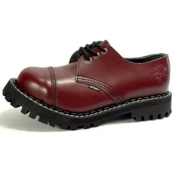 Dámské polobotky Steel boty 3 dírky 101/102/O/FULL bordó, velikost 41