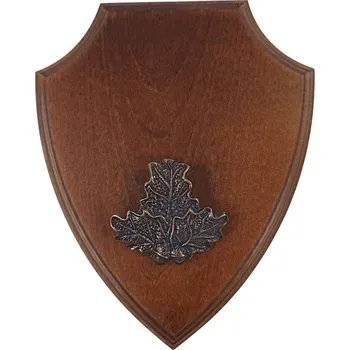 Podložka pod trofej č.308 - kaštan + bronzový list malý