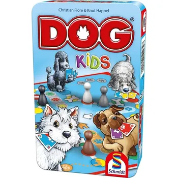 Desková hra Dětská hra Dog Kids v plechové krabičce