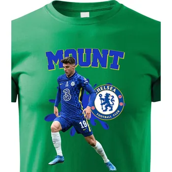 Chlapecké tričko Dětské tričko Mason Mount, Barva Zelená, Velikost 110 cm/4 roky, Canvas Dětské tričko Bezvatriko.cz 2043