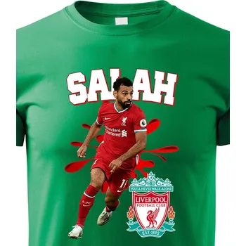 Chlapecké tričko Dětské tričko Mohamed Salah, Barva Zelená, Velikost 134 cm/8 roků, Canvas Dětské tričko Bezvatriko.cz 2039