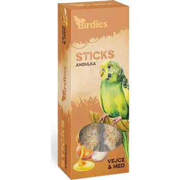 Krmivo pro ptáka Birdies tyčinky vejce a med pro andulky 2ks