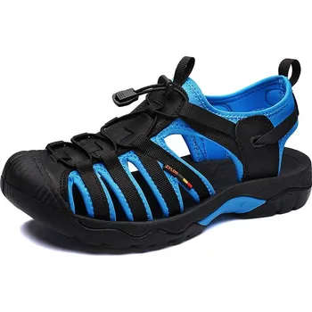 Dámské sandále Kontrastní pánské sandály trekové Barva: Modrá, Velikost: 45