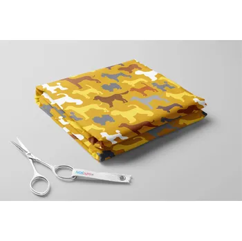 Softshell zimní, Psí siluety Barva: Hořčicová