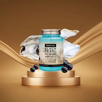 Pleťové sérum Farm Stay - Black Pearl All In One Ampoule - Ampulové sérum s extraktem z černé perly - 250 ml