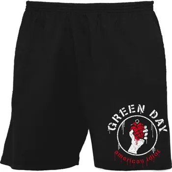 Pánské kraťasy bermudy, kraťasy Green Day - American Idiot