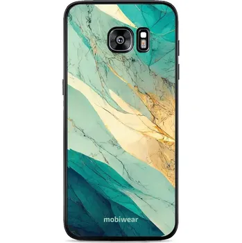 Pouzdro na mobilní telefon Prémiový lesklý kryt Mobiwear Glossy na mobil Samsung Galaxy S7 Edge - G024G - Zlatavý a zelenkavý mramor - VÝPRODEJ (Mobiwear Glossy obal, pouzdro, kryt na mobilní telefon Samsung Galaxy S7 Edge - G024G - Zlatavý a zelenkavý mramor)