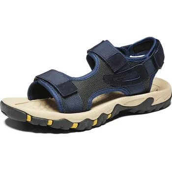 Dámská obuv Pánské letní outdoorové boty páskové sandály suchý zip Barva: Modrá, Velikost: 47