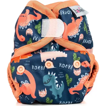 Plenkové kalhoty Bobánek Novorozenecké svrchní kalhotky suchý zip - Dinosauři