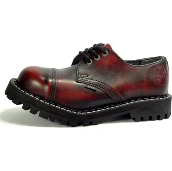 Dámské polobotky Steel boty 3 dírky 101/102/O/BLACK červená, velikost 40