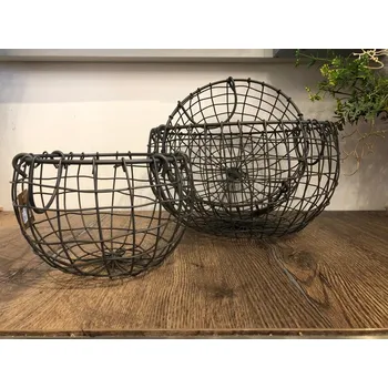 Nákupní košík Drátěný kulatý košík Velikost: Velká