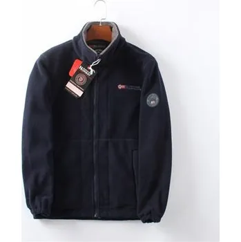 Pánský zimní kabát Pánská zimní bunda kožíšek na zip Barva: Tmavě Modrá, Velikost: M