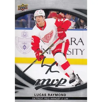 Sběratelská karetní hra paralel karta LUCAS RAYMOND 23-24 MVP Silver Script číslo 114