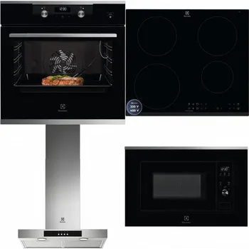 Set domácích spotřebičů ELECTROLUX KODEC75X2 + ELECTROLUX LIR60433B + ELECTROLUX LFT426X + ELECTROLUX LMS2203EMX
