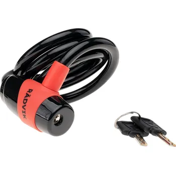 Zámek na kolo Zámek RADVIK FEDERLOCKER 10X900 M000215171 – Černá