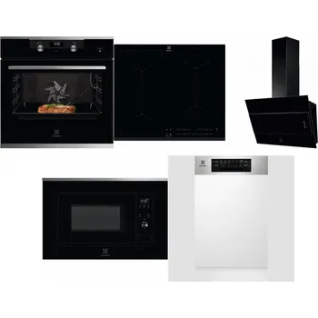Set domácích spotřebičů ELECTROLUX KODEC75X2 + ELECTROLUX EIV634 + ELECTROLUX LFV316K + ELECTROLUX LMS2203EMX + ELECTROLUX EEM43300IX