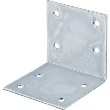 Tesařské kování Spojovací úhelník široký 60x60x60 mm sendzimirově pozinkovaný