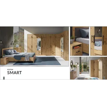 Šatní skříň Meblar Šatní sestava Smart A Barva: Dub Artisan