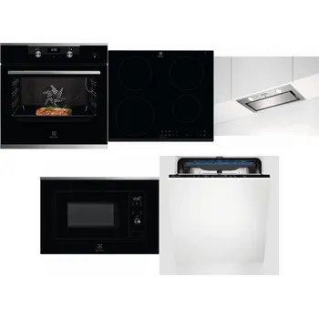 Set domácích spotřebičů ELECTROLUX KODEC75X2 + ELECTROLUX LIR60430 + ELECTROLUX LFG716X + ELECTROLUX LMS2203EMX + ELECTROLUX EES48200L
