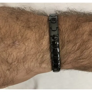 Náramek Steel Edge Magnetický náramek z keramiky WJHB356 Barva: Černá