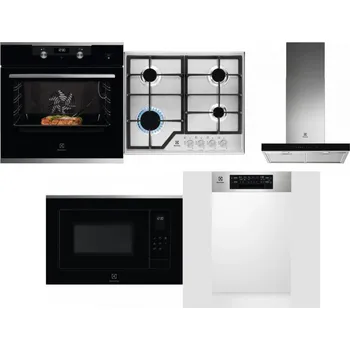 Set domácích spotřebičů ELECTROLUX KODEC75X2 + ELECTROLUX KGS6426SX + ELECTROLUX LFT766X + ELECTROLUX LMS4253TMX + ELECTROLUX EEM43300IX