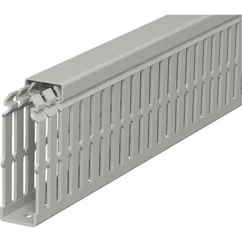 elektroinstalační lišta OBO Bettermann 6178420 vodicí lišta (d x š x v) 2000 x 25 x 75 mm 1 ks kamenná šedá