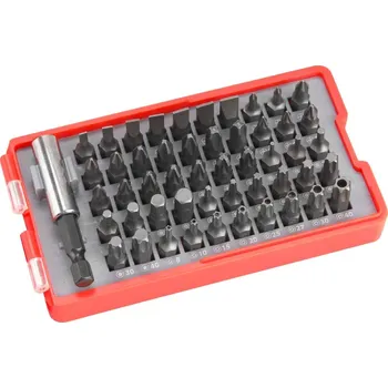 Bit Sada bitů s magnet. držákem, 51ks, CrV, EXTOL PREMIUM