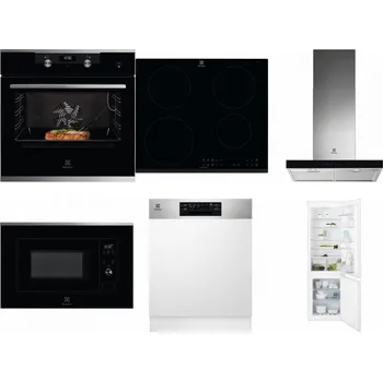 Set domácích spotřebičů ELECTROLUX KODEC75X2 + ELECTROLUX LIR60430 + ELECTROLUX LFT766X + ELECTROLUX LMS2203EMX + ELECTROLUX EEM48300IX + ELECTROLUX ENT6TF18S