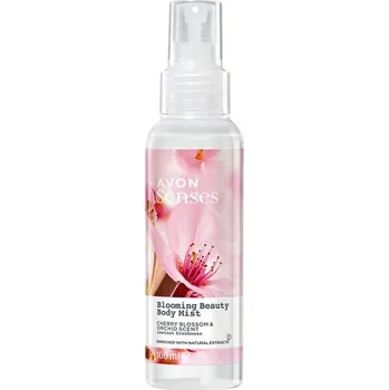 Tělový sprej AVON Senses Blooming Beauty Body Mist Cherry Blossom & Orchid Scent 100 ml