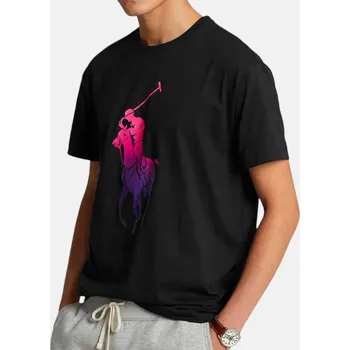 Pánské tričko Pánské černé triko Ralph Lauren - Velikost M, Barva Černá 55504 710890946003