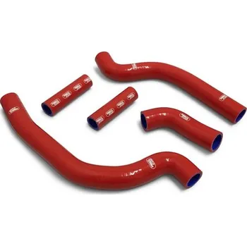 SAMCO Sport Silikonové hadice chladicího systému SAMCO pro Aprilia RSV4 / RF / RR 2009 - 2023 - 5 kusů Barva: červená
