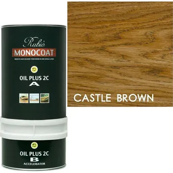 Olej na dřevo Rubio Monocoat Oil Plus 2C CASTLE BROWN 3,5 L