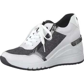 Dámské polobotky Dámská obuv celoroční MARCO TOZZI DC 2-23743/20 černo-bílá kombinace černá 41