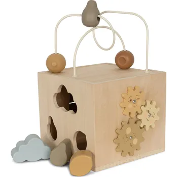 Konges Slojd Konges Sløjd Vkládací kostka s aktivitami Konges Sløjd Wooden Activity Cube