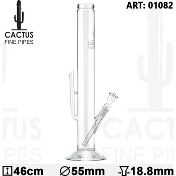 Skleněný bong Cactus 46cm, průměr 55mm (Skleněný bong Cactus vysoký 46 cm, který je téměř uměleckým dílem!)
