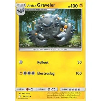 Volný čas Pokémon TEU 036/181 Alolan Graveler - Team Up Stav: Excellent, Verze: NORMAL