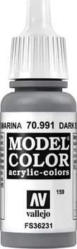 Modelářská barva Vallejo Model Color akrylová barva 17 ml Dark Sea Grey
