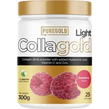 Kloubní výživa PureGold Collagold + kys. hyaluronová 300 g - malina + Sleva 3 % pro registrované